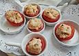 Gef&uuml;llte Tomaten mit Putensalat