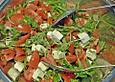 Tomatensalat mit Rucola und Schafsk&auml;se