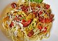 Pasta mit Artischocken und Salami