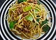 Spaghettisalat mit Hackfleisch