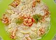 Kartoffelsalat mit Flusskrebsen