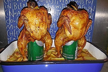 Hähnchen auf der Bierdose 8