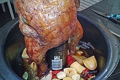 Hähnchen auf der Bierdose 13