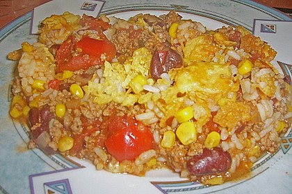 Hackfleisch - Tortilla - Auflauf