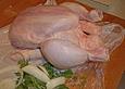 Poularde mit Thymiankruste
