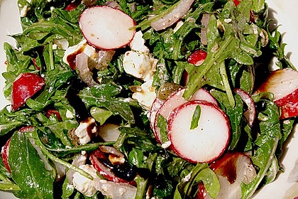 Rucola - Radieschensalat mit Feta 1