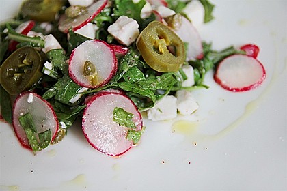 Rucola - Radieschensalat mit Feta 8