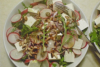 Rucola - Radieschensalat mit Feta 5