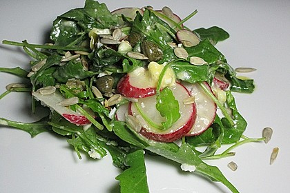 Rucola - Radieschensalat mit Feta 9