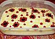 Sahne - Quarkspeise mit roten Johannisbeeren