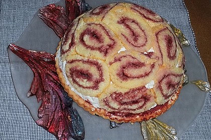 Holundersektgelee - K&auml;sesahne - Kuppeltorte 6