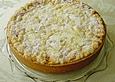 Pfirsichkuchen mit Rahmguss und Streuseln