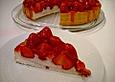 Erfrischender Erdbeerkuchen