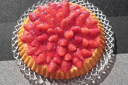 Erfrischender Erdbeerkuchen