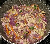 Rotkohl - Hack - Nudeln (Bild)