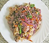 Rotkohl - Hack - Nudeln (Bild)
