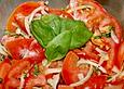 Tomatensalat auf italienische Art