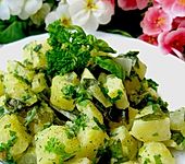 Sahnekartoffeln im Gartengr&uuml;n (Bild)