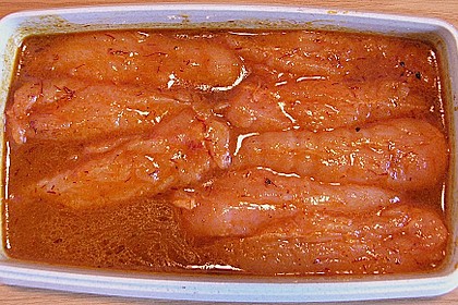 Curry - Ananas - H&auml;hnchen - Spie&szlig;e 1