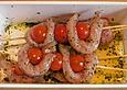 Tomaten - H&auml;hnchen - Spie&szlig;e