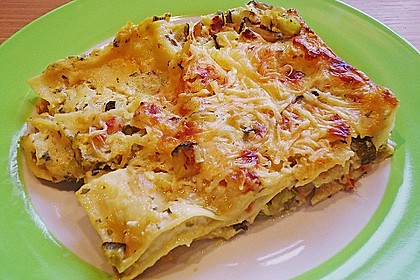 Lasagne verdi mit Zucchini und Safran 2