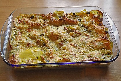 Lasagne verdi mit Zucchini und Safran 3