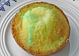 Muffins mit cremiger Waldmeister - Puddingf&uuml;llung