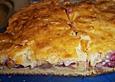 Schneller Rhabarberkuchen mit Mandelguss