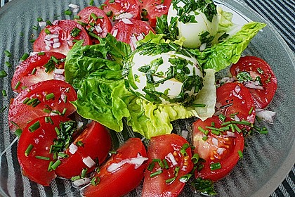 Eier mit Kr&auml;utervinaigrette