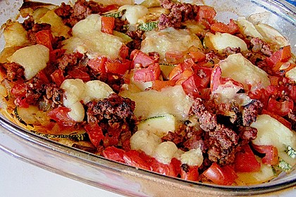 Auberginen - Zucchini - Kartoffel - Hack - Auflauf 1