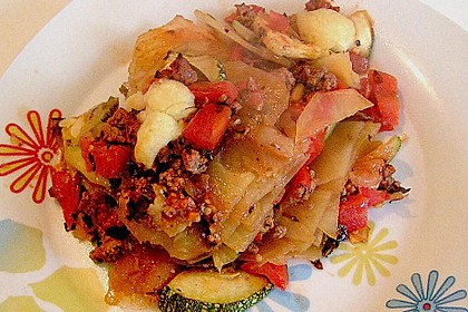 Auberginen - Zucchini - Kartoffel - Hack - Auflauf 2