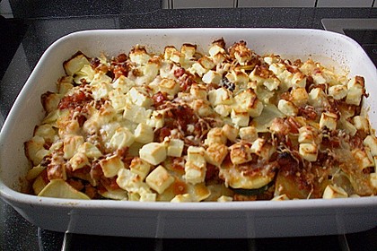 Auberginen - Zucchini - Kartoffel - Hack - Auflauf 3