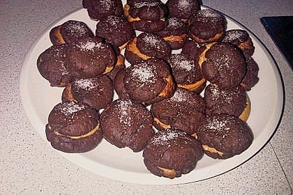 Schoko - Cookies mit Erdnussbutter - Füllung 37