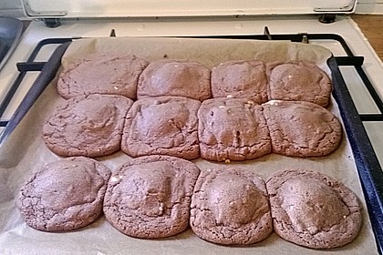 Schoko - Cookies mit Erdnussbutter - Füllung 42