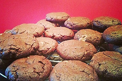 Schoko - Cookies mit Erdnussbutter - Füllung 30