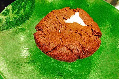 Schoko - Cookies mit Erdnussbutter - Füllung 20