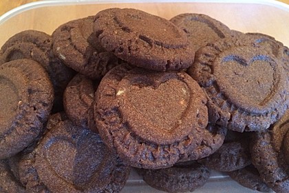 Schoko - Cookies mit Erdnussbutter - Füllung 2