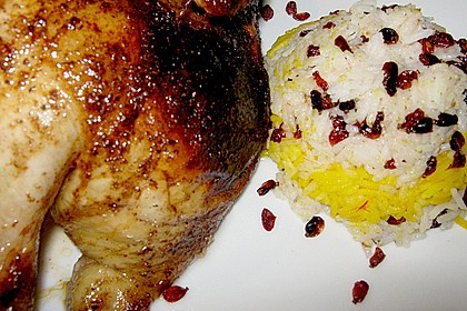 Berberitzen - Reis mit H&auml;hnchen Ras el Hanout