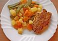 H&auml;hnchenbrust mit Curry-Gem&uuml;se