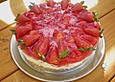 Windbeuteltorte mit Erdbeeren und Eierlik&ouml;r