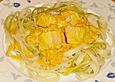 Lachs - Curry mit Tagliatelle