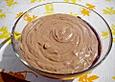 Luftiger Schokoladenpudding mit Rum