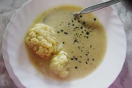 Blumenkohl - K&auml;se - Suppe