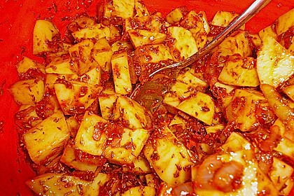 Knusprige Honig - Kartoffeln 11