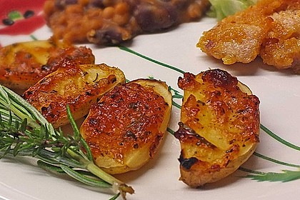 Knusprige Honig - Kartoffeln