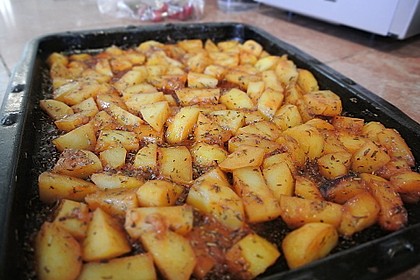Knusprige Honig - Kartoffeln 10