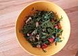 Rucola - Erdbeer - Salat mit Mozzarella