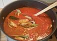 Miesmuscheln in w&uuml;rziger Tomatensauce mit Riesling
