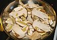 Frische Steinpilze in Sahnesauce