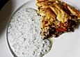 Bl&auml;tterteighackfleischblauschimmeltorte